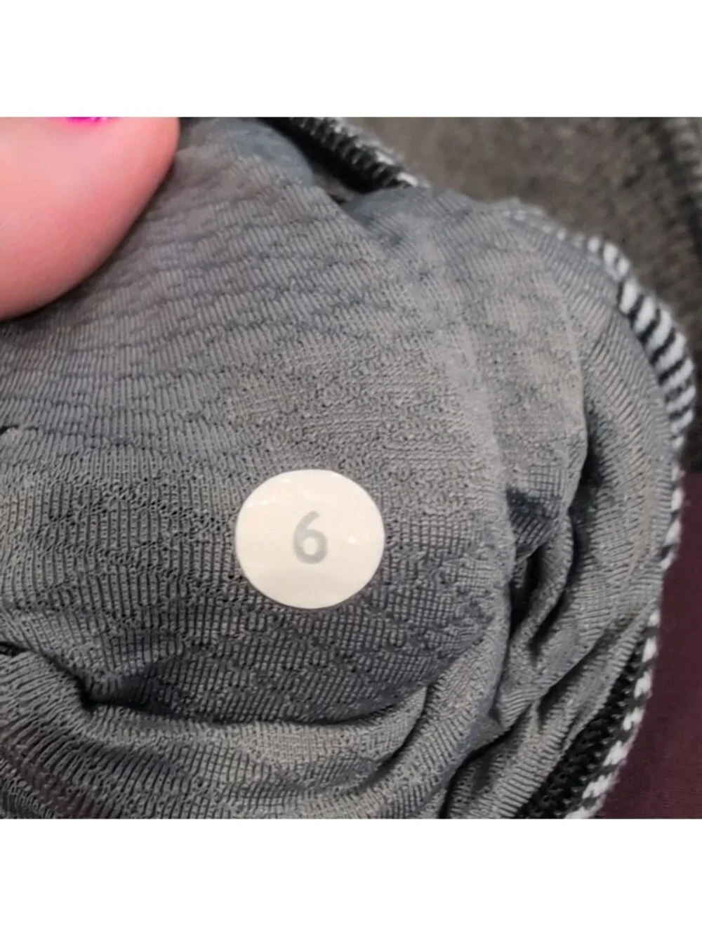 Lululemon Think Fast Long Sleeve Heathered Herringbone Silver Spoon Blk